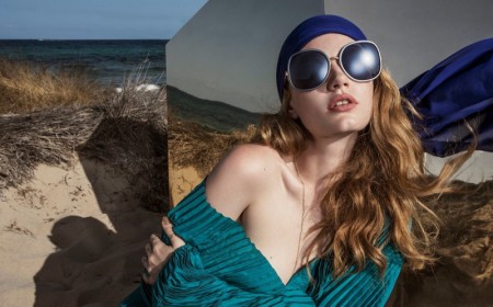 Linda Farrow Heads to the Beach for Spring 2016 Eyewear Campaign