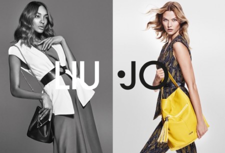 Karlie Kloss & Jourdan Dunn Reunite for Liu Jo's Spring 2016 Ads ...