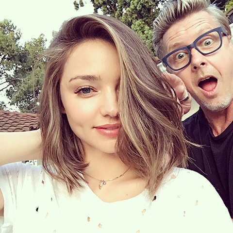 Miranda Kerr shows off a short haircut on Instagram. 