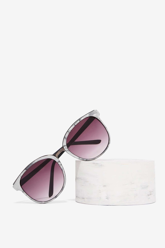 Nasty Gal Cass Marble Sunglasses $20.00