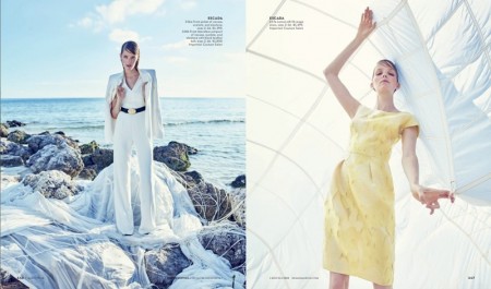 Alisa Ahmann Wears Spring's Most Airy Fashions for Neiman Marcus