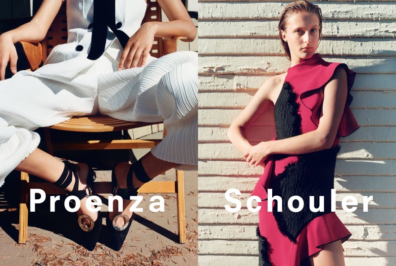 Olympia Campbell stars in Proenza Schouler's spring 2016 campaign