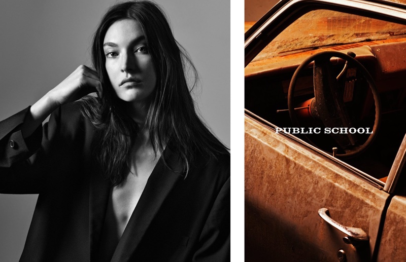 Jacquelyn Jablonski stars in Public School's spring-summer 2016 campaign