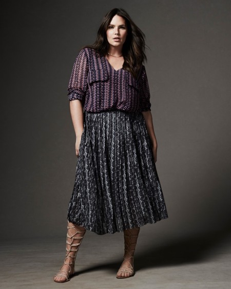 Candice Huffine Fronts Rachel Roy's Spring 2016 Curvy Campaign
