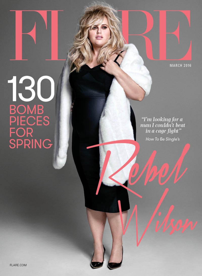 Rebel Wilson on FLARE Magazine March 2016 cover