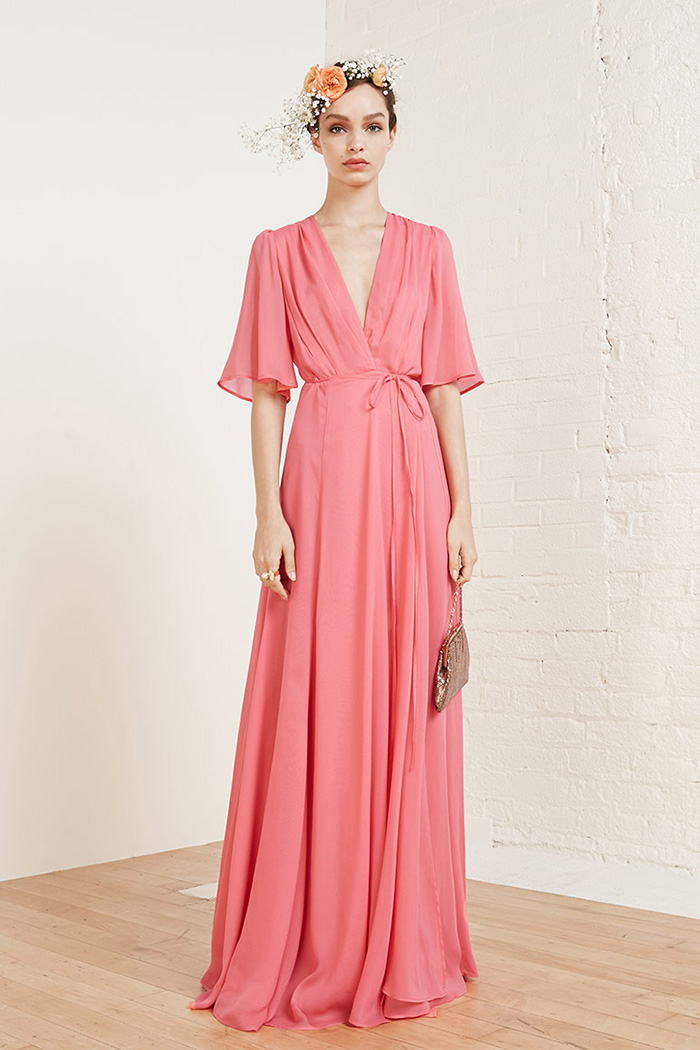Reformation Catalina Dress in Pink