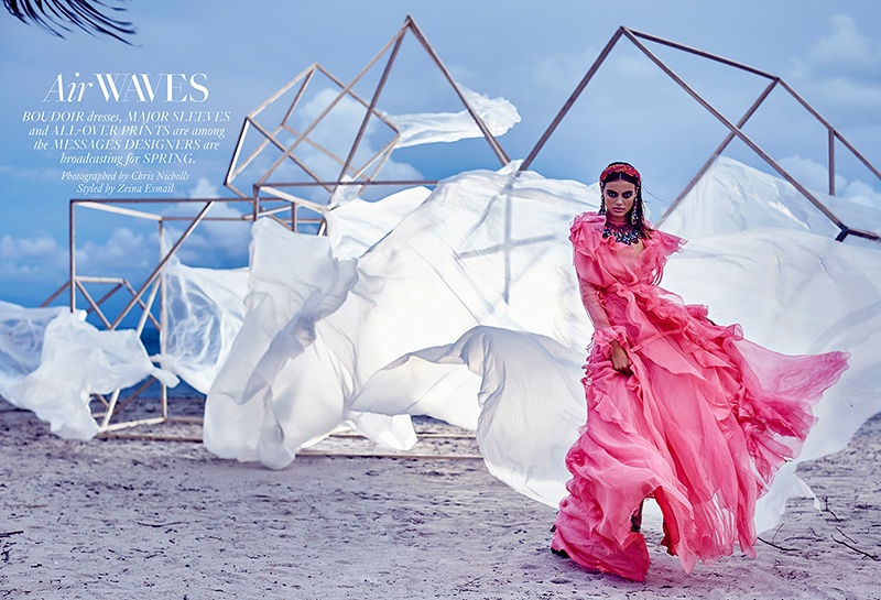 Kristina Peric stars in FASHION Magazine's March issue