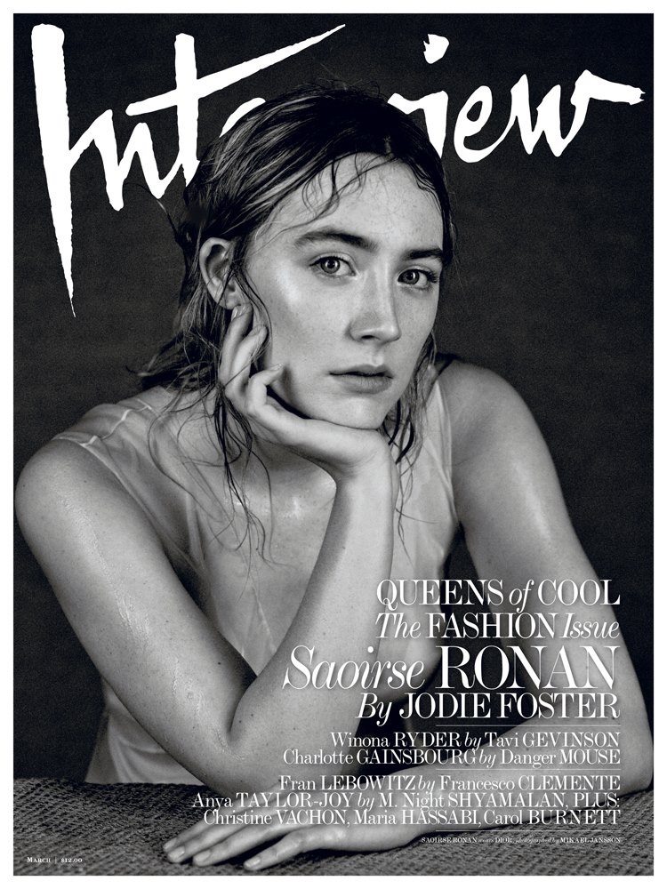 Saoirse Ronan on Interview Magazine March 2016 Cover