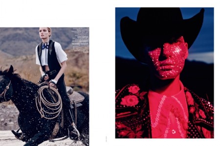 Texgirl: Nagi Sakai Captures Western Style for Marie Claire Italia