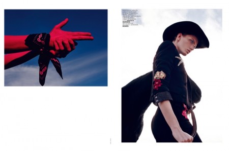 Texgirl: Nagi Sakai Captures Western Style for Marie Claire Italia