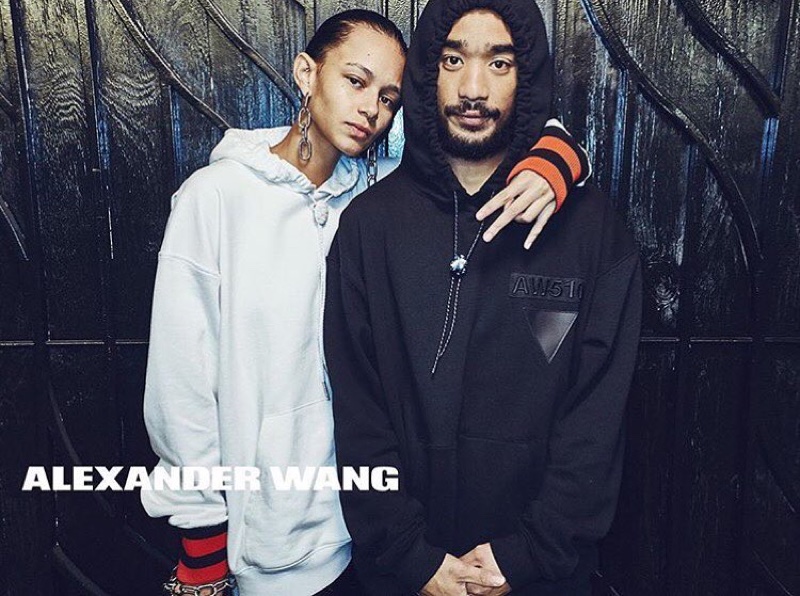Binx Walton and Lucien Smith star in Alexander Wang's spring-summer 2016 campaign
