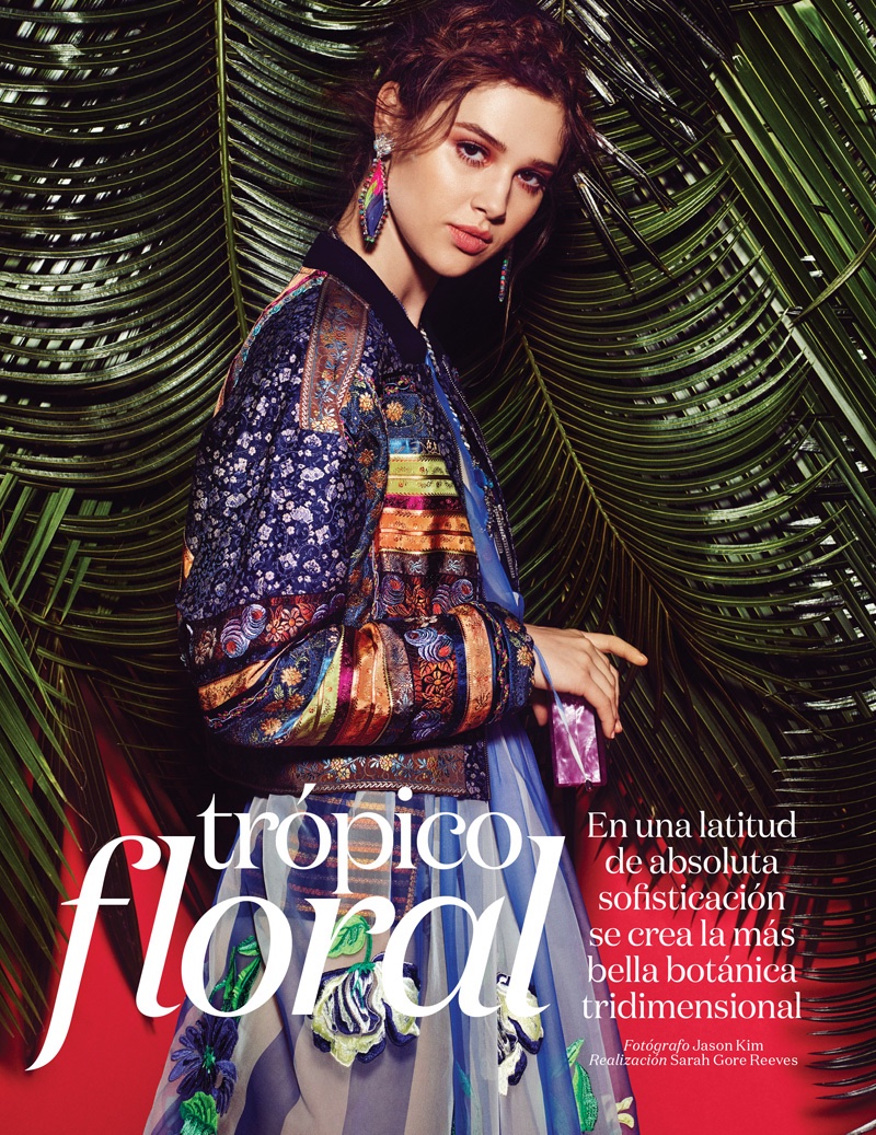 Anis Pouliot stars in Vogue Mexico's April issue