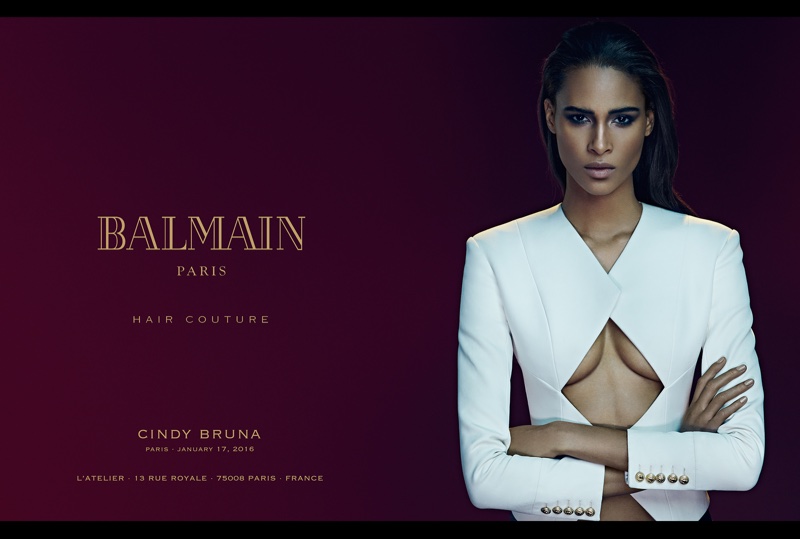 Cindy Bruna stars in Balmain's spring-summer 2016 campaign