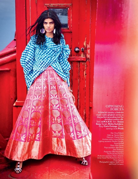 Bhumika Arora Wears East Meets West Style for Vogue India