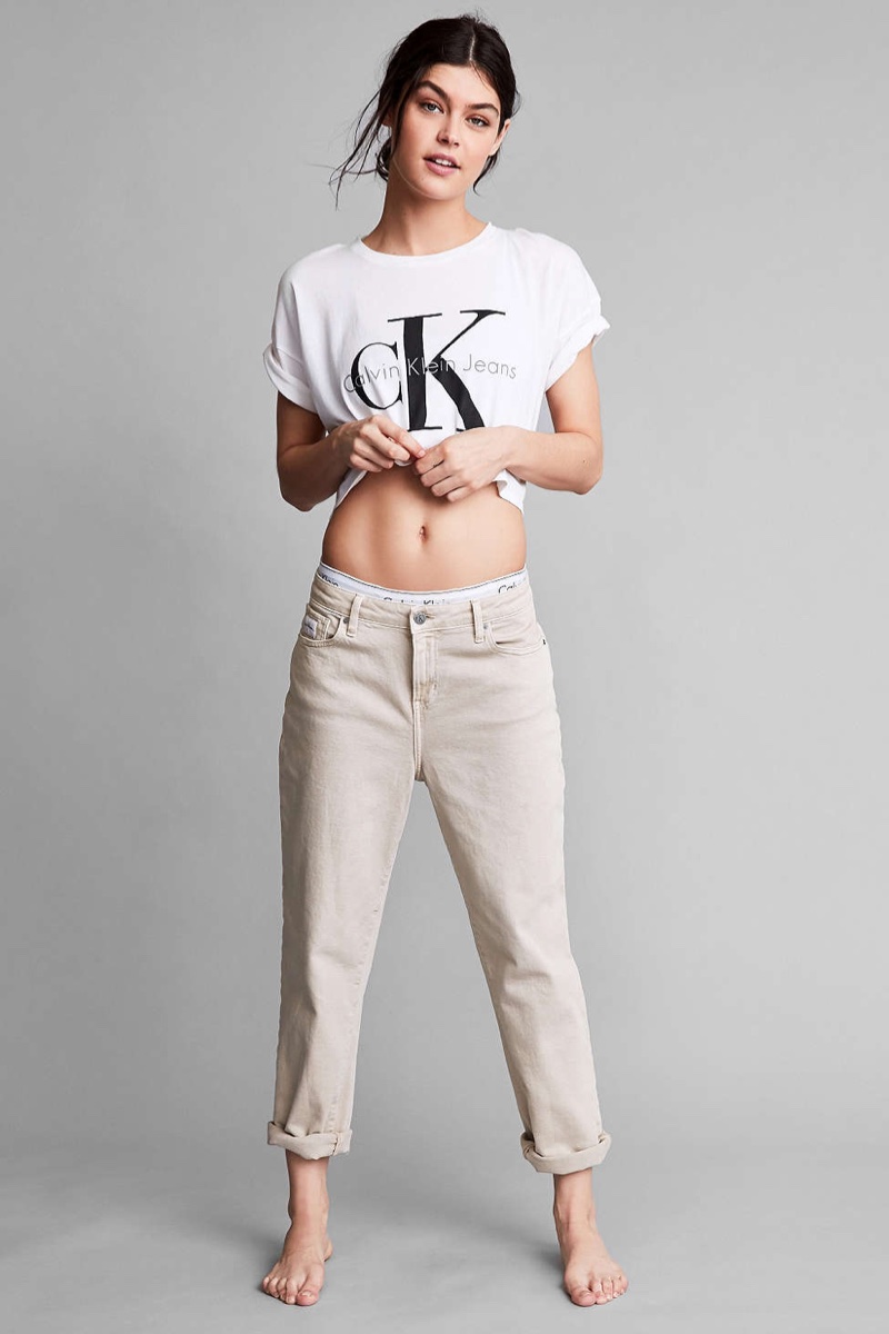 Calvin Klein 90s Khaki Boyfriend Jean