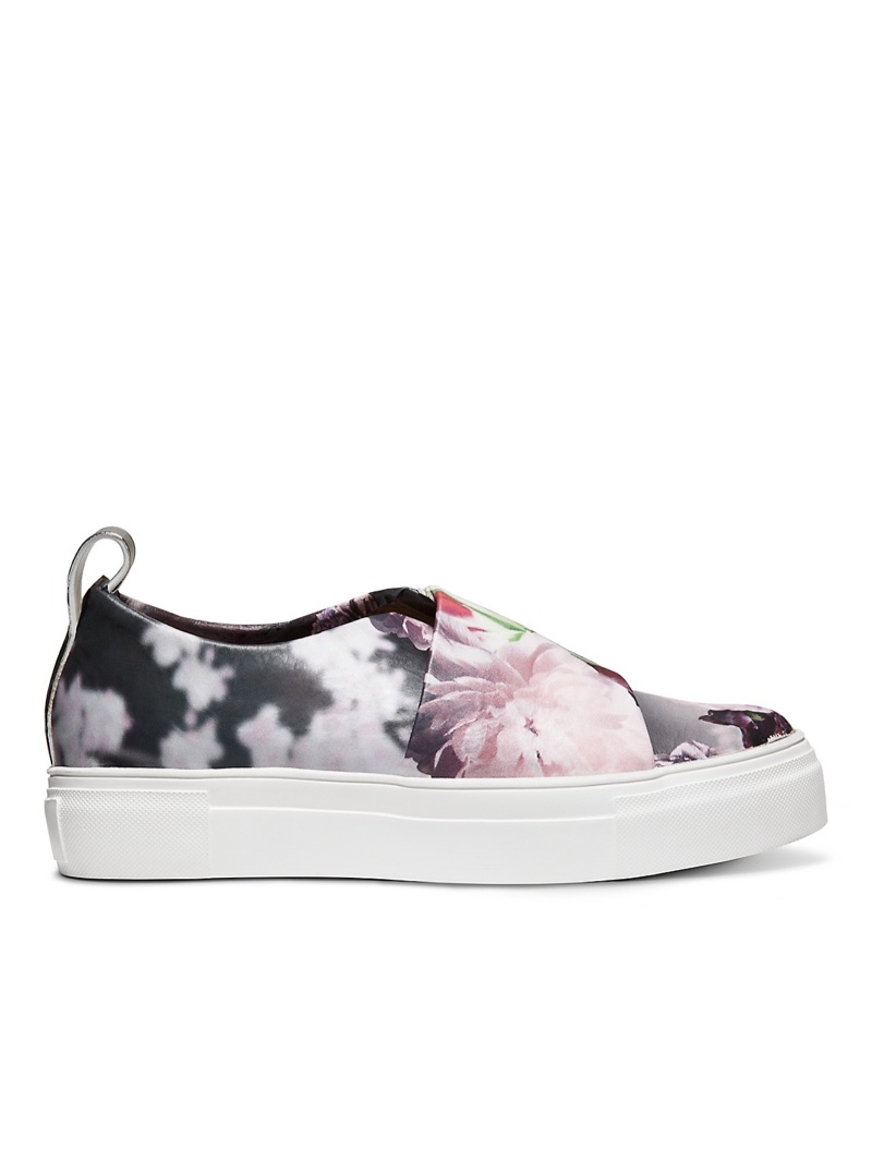 Calvin Klein Collection Peonia Print Calf Platform Sneaker