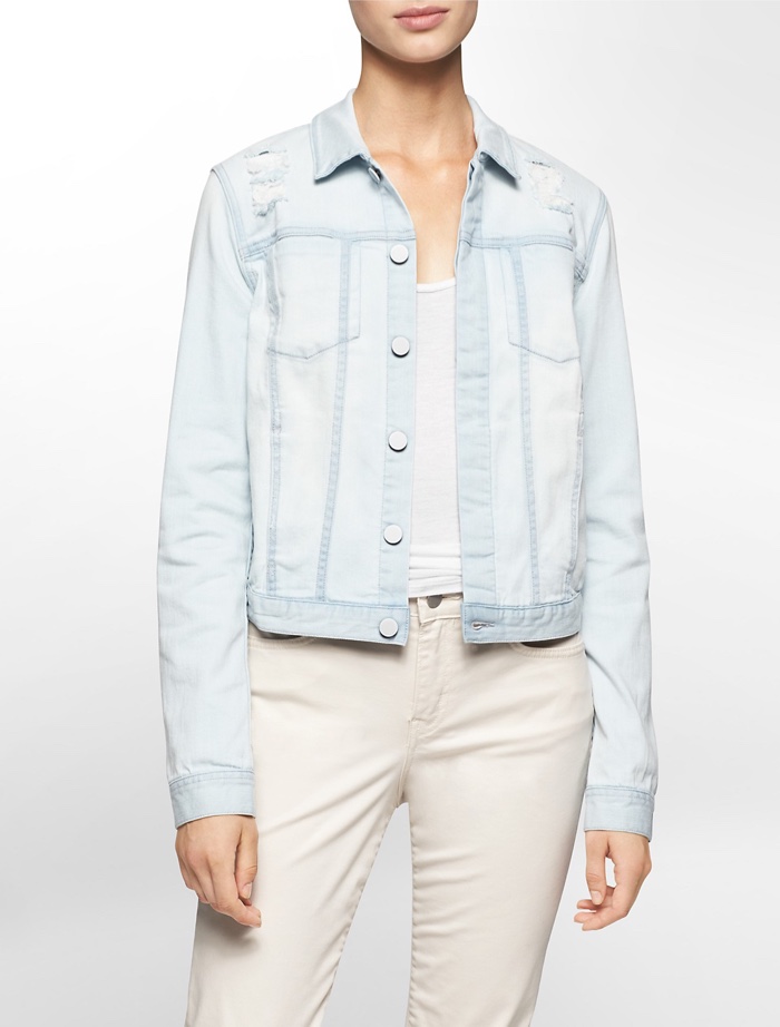 Calvin Klein Jeans Light Wash Trucker Jacket