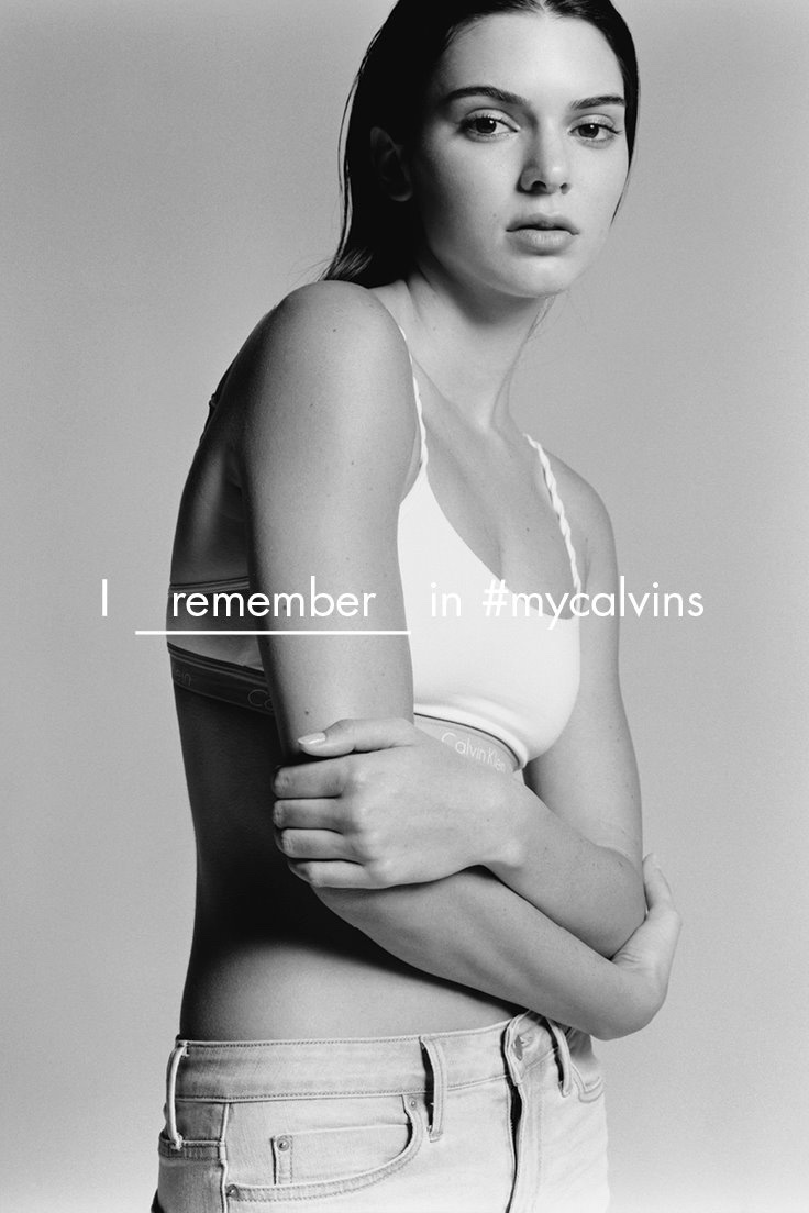 Kendall Jenner Goes Minimal for Calvin Klein Underwear Campaign