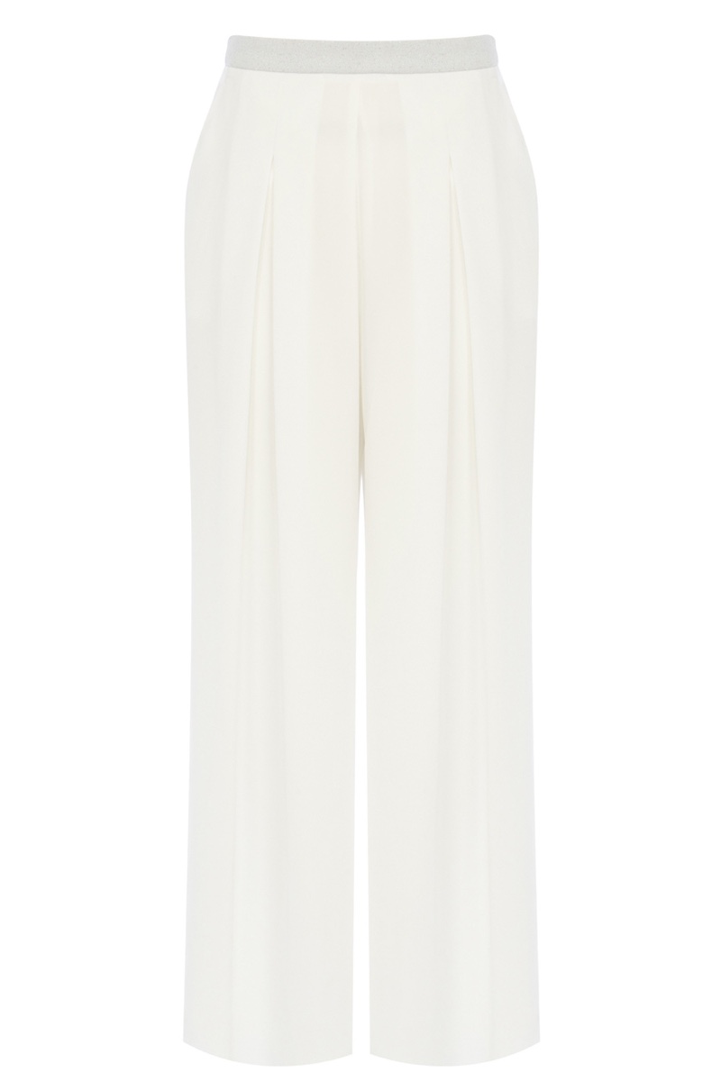 Coast Cannes Ivory Palazzo Pants