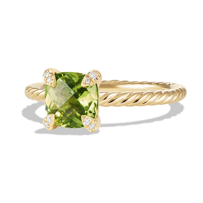 David Yurman Chatelaine Cabochon Ring with Diamonds