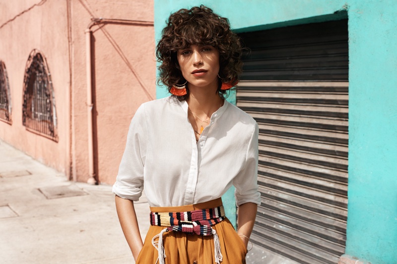 Mica Arganaraz stars in H&M's spring 2016 campaign