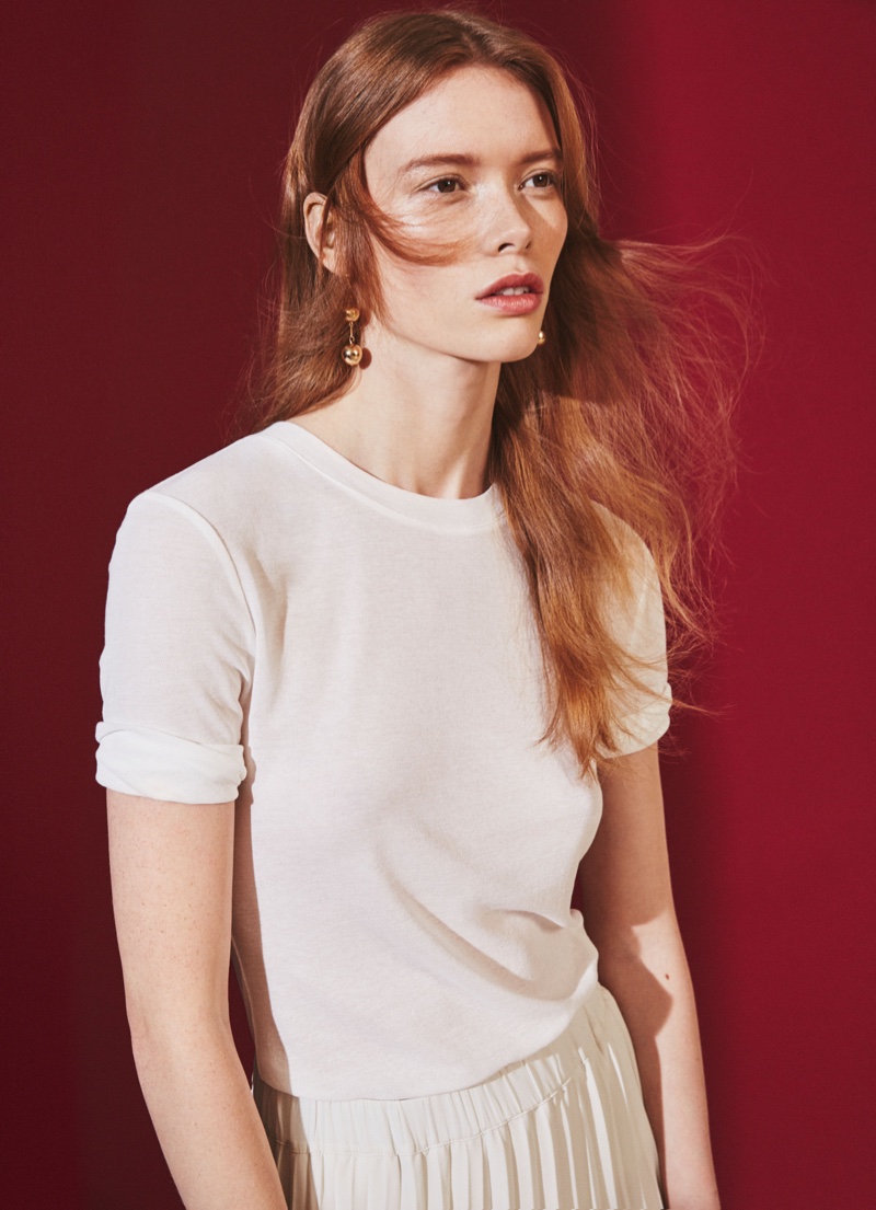 White t-shirt from H&M's summer 2016 collection
