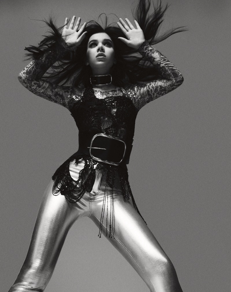 Photographed by Jack Waterlot, Hailee Steinfeld goes rock star glam