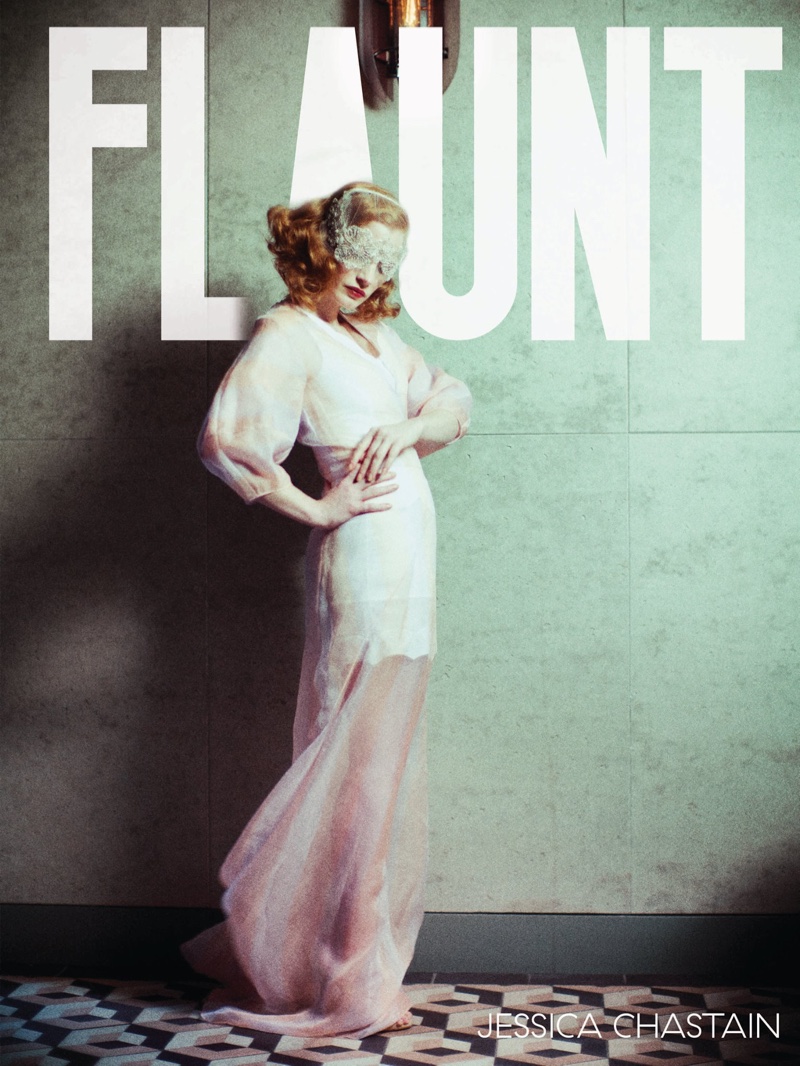 Jessica Chastain on Flaunt Magazine Cover