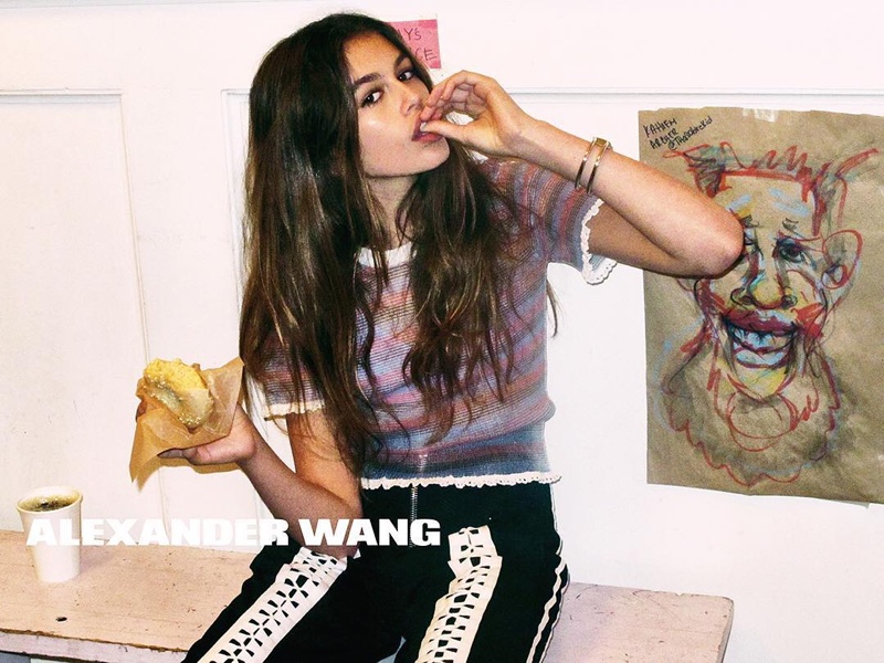 Kaia Gerber stars in Alexander Wang's spring-summer 2016 campaign