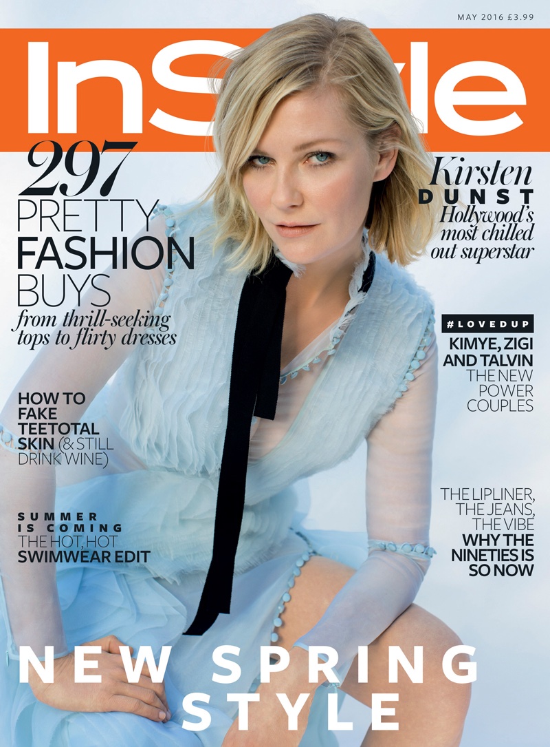 Kirsten Dunst on InStyle UK May 2016 Cover