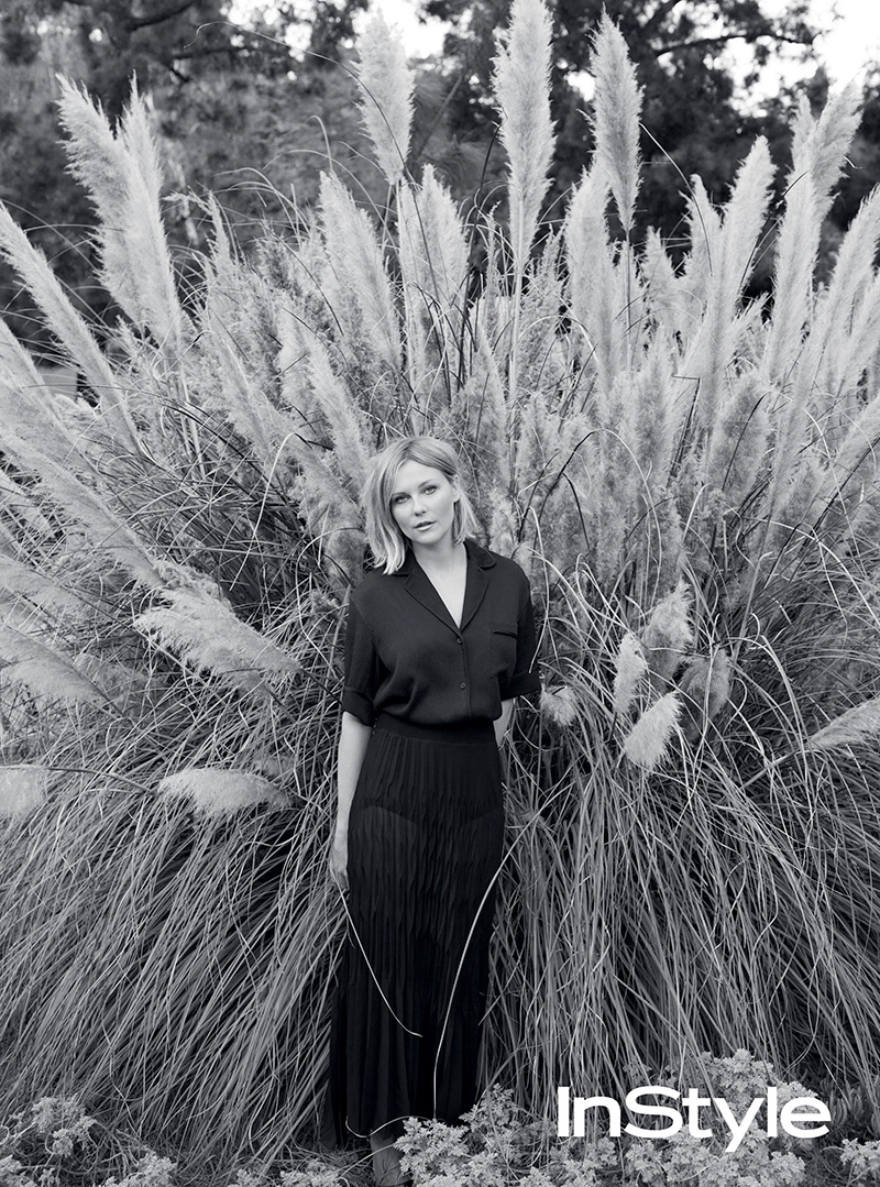 Kirsten Dunst Poses in Chill Spring Looks for InStyle UK