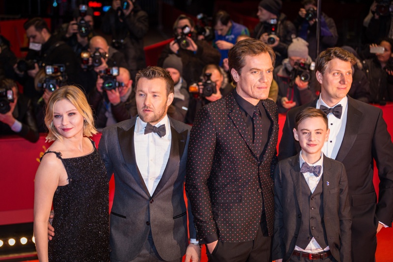 FEBRUARY 2016: Kirsten Dunst attends the Berlin Film Festival premiere of Midnight Special with co-stars Joel Edgerton, Michael Shannon, Jaeden Lieberher and Jeff Nichols. Photo: taniavolobueva / Shutterstock.com