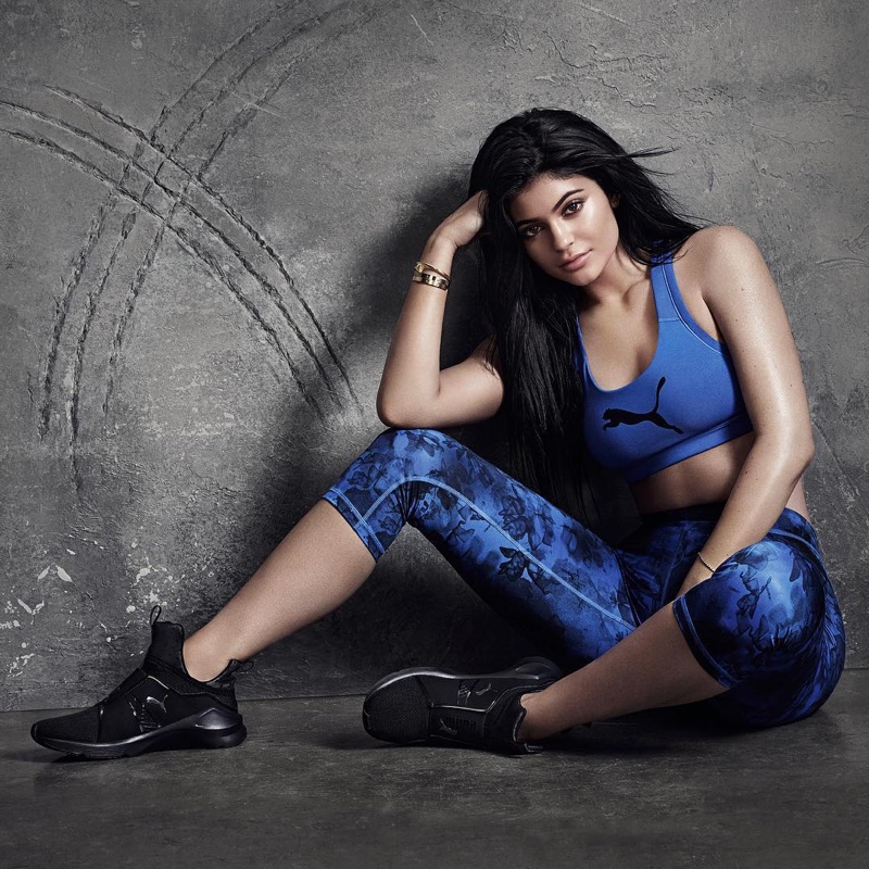 Kylie Jenner models the Fierce sneaker for PUMA advertising campaign