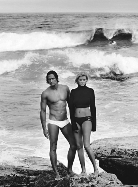 Lara Stone Flaunts Her Swimsuit Figure in Vogue Australia