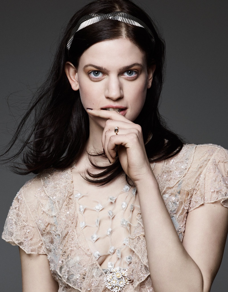 Lily McMenamy Gets Her Closeup for Grazia France by Jason Kim