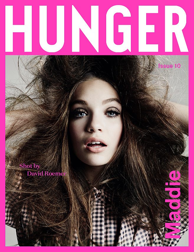 Maddie Ziegler covers Hunger Magazine #10. Photo: David Roemer