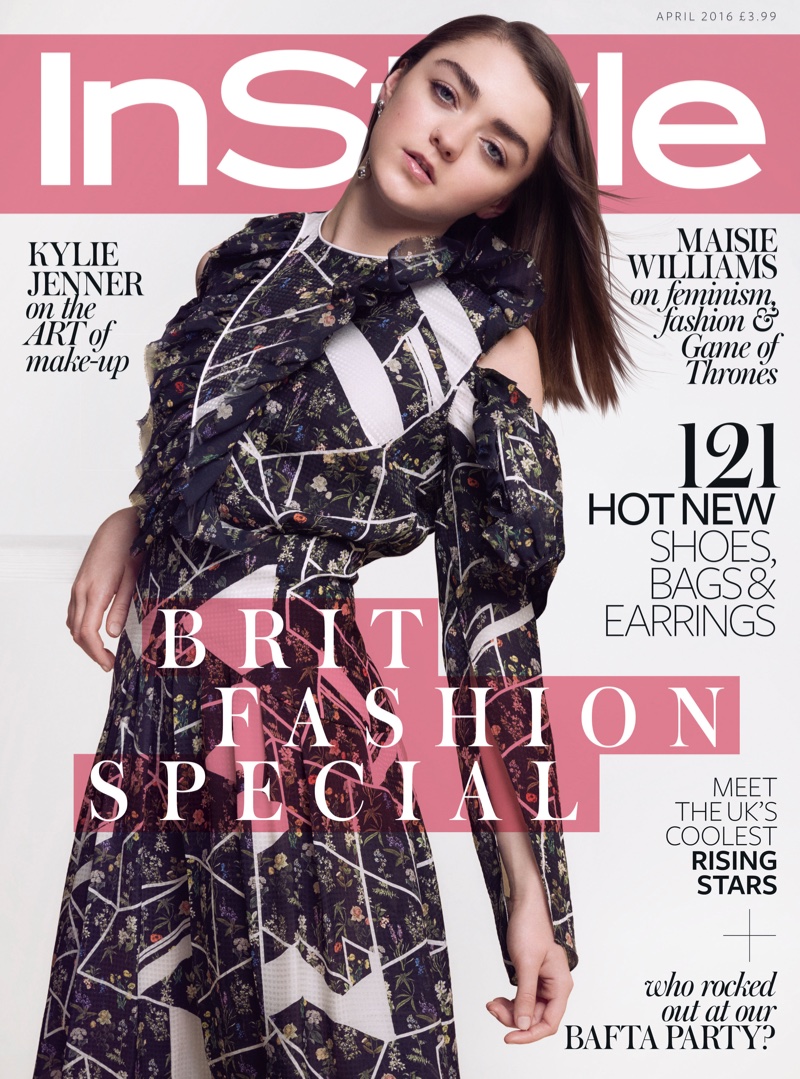 Maisie Williams on InStyle UK April 2016 Cover