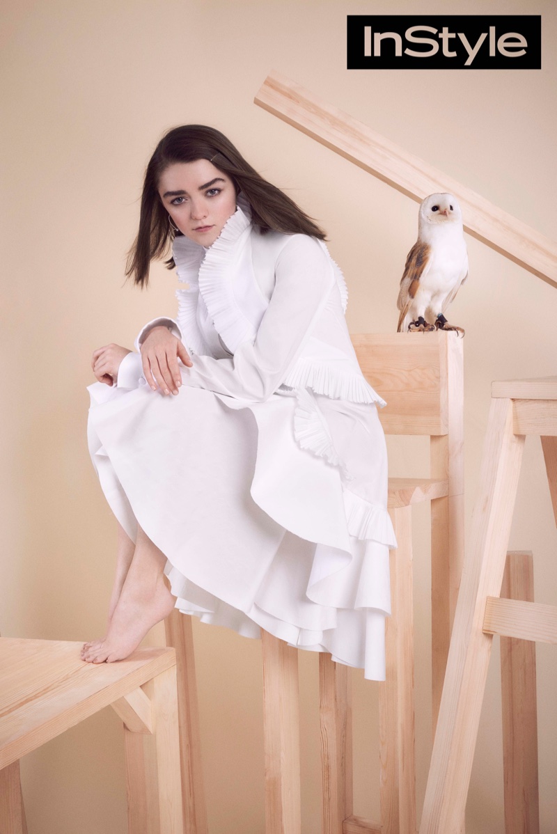 Maisie Williams opens up to the magazine about her boyfriend who is not in show business