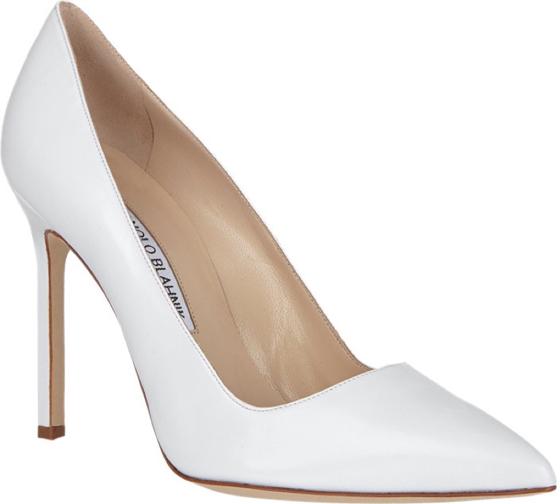 Manolo Blahnik BB Pumps in White