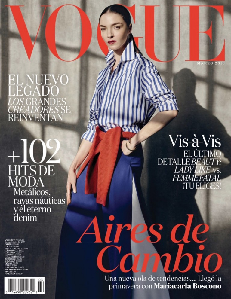 Mariacarla Boscono is an Elegant Vision in Vogue Mexico – Fashion Gone ...