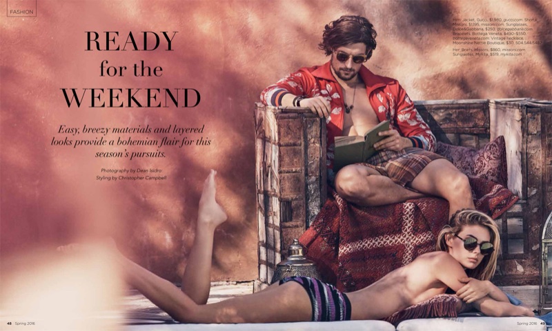 Megan Williams and Wouter Peelen star in Luxury Magazine