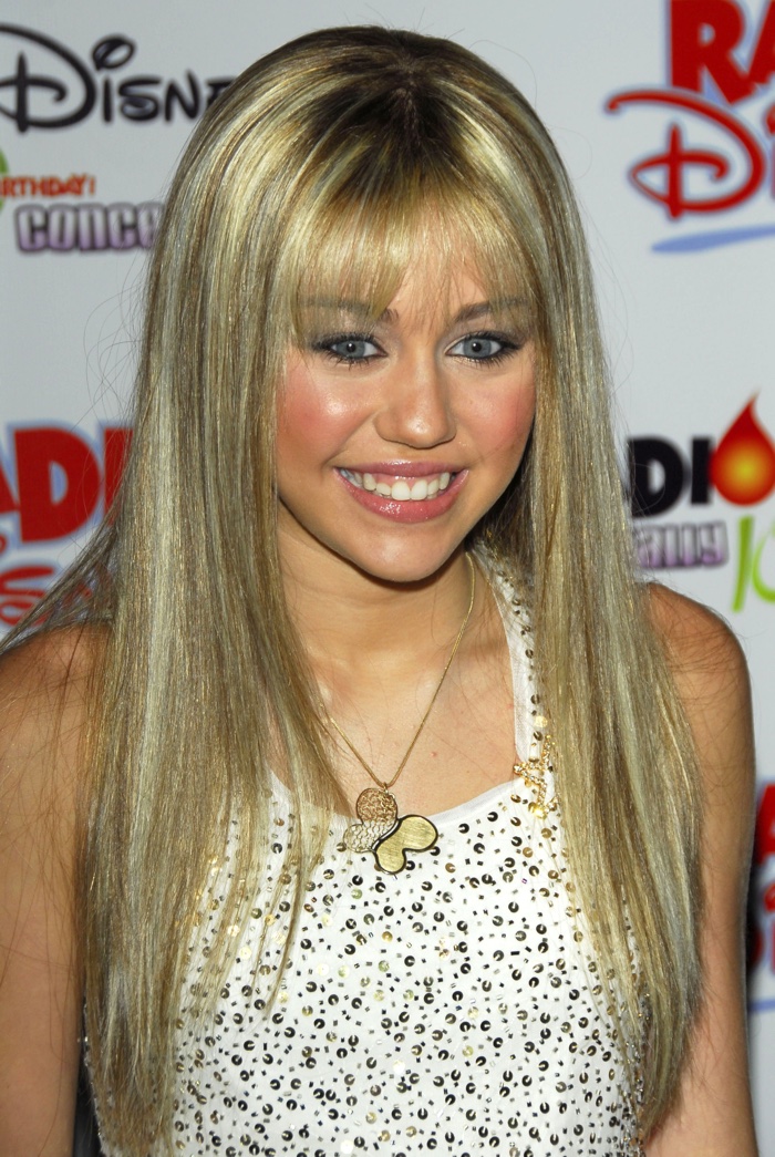 As a fresh face on the scene in 2006, Miley Cyrus channeled her Hannah Montana character at a Disney event. Photo: s_bukley / Shutterstock.com