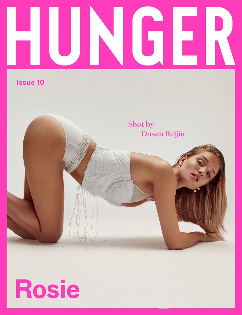 Rosie Huntington-Whiteley on Hunger Magazine #10 Cover