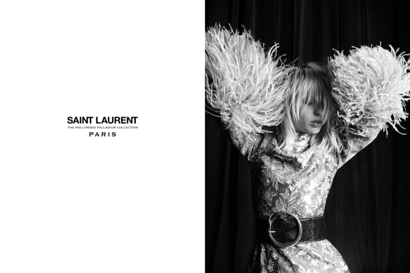 Lili Sumner stars in Saint Laurent's Palladium 2016 campaign
