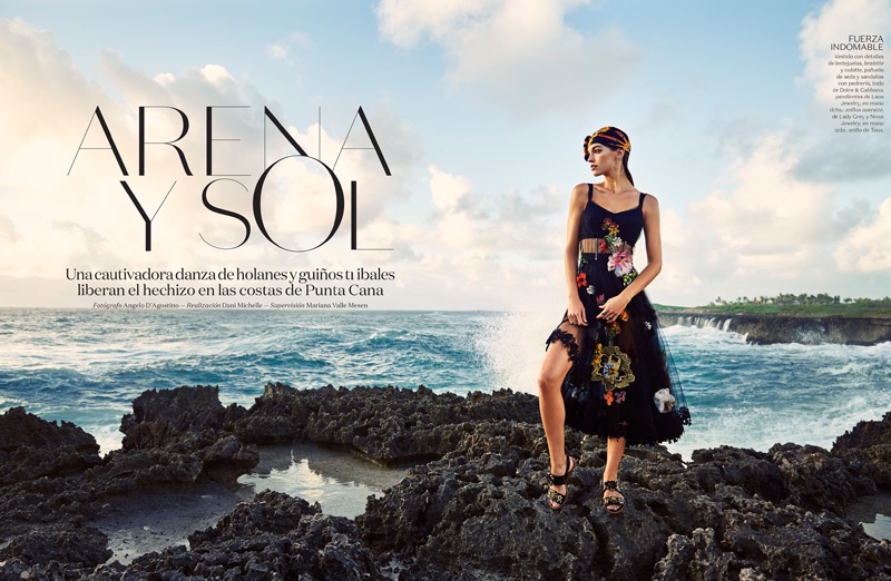 Samantha Gradoville stars in Vogue Mexico's April issue