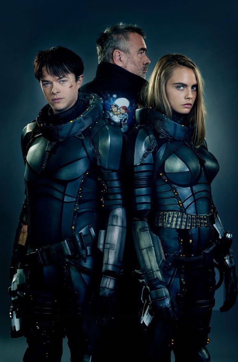 Dane DeHaan, Cara Delevingne pose in Valerian promotional shot. Photo: Facebook/Luc Besson