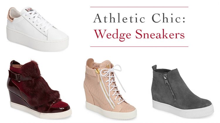 Wedge sneakers are always on trend