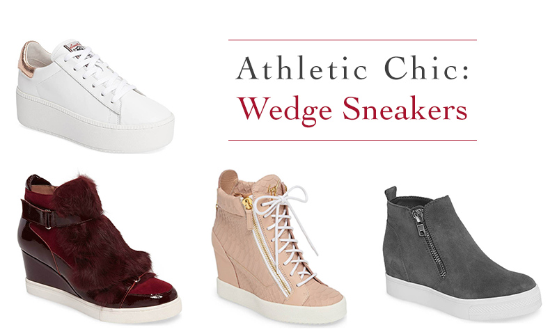 Wedge sneakers are always on trend