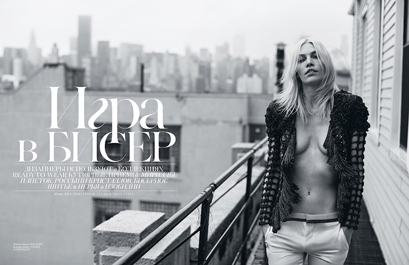 Aline Weber stars in Vogue Ukraine's May issue