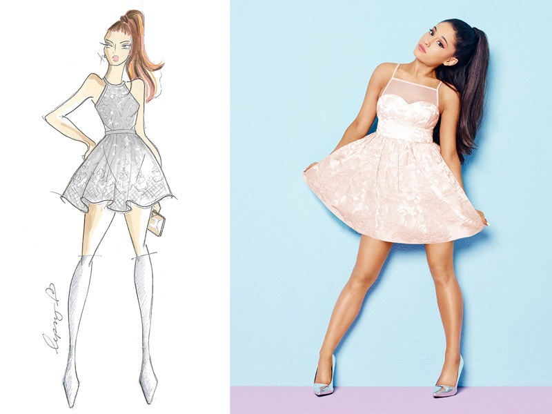 Ariana Grande x Lipsy Organza Prom Dress